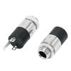 Conector de Fone de Ouvido 3.5MM Conector de Áudio e Vídeo Fêmea Canal Duplo Estéreo Conector de Fone de Ouvido Estéreo PJ