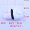 Serie Dark Rabbit, lazo hecho a mano, bolsa con pegamento en crema, paquete de material para bricolaje, cuerda para el cabello, accesorios para el cabello, accesorios de resina al por mayor