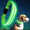 Carregamento USB guia de luz dupla emitindo luz coleira de cachorro LED à prova d'água coleira de animal de estimação coleira de animal de estimação LED