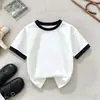 Conjunto de Verano de Manga Corta para Niños 2026, Holgado y Transpirable, Dibujo Animado de Pony Estilo Coreano, Estampado de Moda Tendencia, Conjunto Versátil