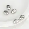 Ouro 14K Preenchido Cor Duradoura Oco Trevo de Quatro Folhas Coração de Pêssego Oval Gota d'Água Pingente DIY Brincos Pulseira Acessórios de Joias