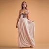 Vestido sexy de comercio exterior europeo y americano para mujer, venta al por mayor, Amazon, sin mangas, con cuello en V, para dama de honor de boda, transfronterizo