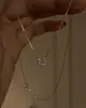 Colar de Cavalo Pequeno Oco de Ouro para Mulheres Corrente para Clavícula Design de Nicho Simples Versátil Luxo Leve Sensação de Alto Padrão Dropshipping