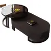 Mesa de centro de madera maciza para casas pequeñas, mesa de té minimalista, lujo ligero, juego de mesa de centro extensible, mesa de té estilo vintage nuevo
