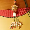 Colgante de coche para viaje seguro con forma de gota de aceite de boutique, accesorios para coche, colgante de calabaza, cerradura auspiciosa de riqueza, cloisonné, venta al por mayor