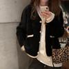 Suéter de Terciopelo de Visón para Mujer Cuello en V Holgado Ropa Exterior Otoño e Invierno Nuevo Estilo Estilo Chanel Blanco Suave Cera Cárdigan Tejido Chaqueta