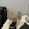 Bolsos de Diseño Nicho para Mujer 2025 Nuevo Estilo Coreano Bolso de Mano Versátil Bolso Tote Bordado Jacquard Bolso de Hombro Axilar