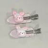 Estilo Xiaohongshu Coelho Fofo Sem Costura Presilha Laço Coelho Rosa Cabelo Delicado Presilha de Cabelo ins Menina Desenho Animado Acessórios de Cabelo Presilha de Cabelo