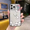 Capa Magnética Fofa de Desenho Animado Bubu para Apple 17 Pro Max, Capa Protetora Pintada para iPhone 15 Pro