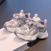 Zapatos para Niñas 2026 Primavera Nuevas Llegadas Zapatos Deportivos de Princesa para Niños Malla Transpirable Zapatos de Papá para Niñas Niños Grandes Correr