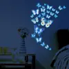Xinuo YG-B102 Mariposa Luminosa de Ensueño Pegatina de Pared Autoadhesiva Decoración de Pared Extraíble para Dormitorio y Sala de Estar Uso Universal