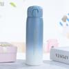 Versión coreana de termo degradado personalizado, creativo, portátil, con tapa pop, botella de agua, tendencia, taza de agua para coche, logotipo personalizado, venta al por mayor