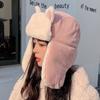 Protección auditiva para el noreste Lindo sombrero de zorro con orejas peludas Invierno para niños Grueso con forro polar Cálido para ciclismo A prueba de frío Sombrero Lei Feng