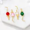 Accesorios para joyería semiacabados metal incrustado circonita ratón colgante hecho a mano diy collar pulsera pendientes colgante venta al por mayor