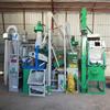 La nueva combinación de máquina pulidora de arroz, máquina quitapiedras, máquina descascarilladora, tamiz de separación gruesa de granos, fuerte viento más máquina blanca