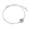 Pulsera Redonda de Plata Esterlina 925 con Moissanita, Fresca de Verano, para Niñas, Pulsera Nicho, Regalo para Mejor Amiga, Venta al por Mayor en Puesto Callejero
