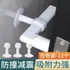 Topes de puerta sin taladro, almohadilla anti-colisión para puerta, parachoques de silicona para puerta para pared y suelo, soporte de puerta para baño