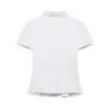 Al por mayor 2026 Primavera Nueva Camisa de Popelina a Rayas de Manga Corta Estilo Europeo y Americano para Mujer 7126