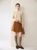Suéter de Cachemira para Mujer Otoño/Invierno Cuello Redondo Mangas Raglán Tejido Holgado Top Pulóver Texturizado Capa Base para el Trabajo