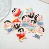 Pequeños Accesorios de Resina de Shin-Chan Versátiles de Dibujos Animados Pegamento Crema Imán de Refrigerador DIY Pinza Taza de Agua Papelería Parche Venta al por Mayor