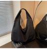 Bolsa Tote de Lona Casual Moda Transfronteiriça para Mulheres 2026 Nova Tendência Versátil Grande Capacidade Bolsa de Ombro para o Dia a Dia