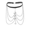 Cadena sexy europea y americana para muslo de mariposa, elástica multicapa, cadena larga para pierna de mariposa, moda para mujer, cadena para chica hot, cadena para el cuerpo