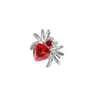 Rosca Exterior 0.9 Accesorios de Rosca, Aretes de Araña con Incrustaciones de Circonita en Forma de Corazón de Cereza, Piercings para Labio, Piercings para Cartílago
