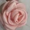 6cm Elegante Borda Assada Lolita Estéreo Camélia Cetim Sardinha Flor Artesanal diy Pegador Acessórios de Cabelo Acessórios