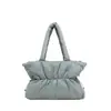 Bolsa casual da moda para mulheres, nova versão coreana outono 2026 bolsa de pluma nuvem, bolsa tote simples de ombro, moderna