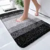 Alfombrilla gruesa para suelo de baño transfronteriza imitación cachemira entrada de baño inodoro absorbente antideslizante felpudo doméstico alfombrilla degradada