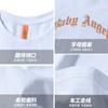 Camiseta Masculina Chaobu Criativa Estampa de Letras Solta Manga Curta Marca da Moda Retro Americano Roupas de Verão 2025 Tendência Ins