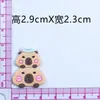 Capivara de PVC Adesivos 3D Desenho Animado Fofo Acessórios para Sapato com Buraco Capa de Celular Copo d'Água DIY Decorações 3D Atacado