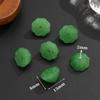 Pingente de rosquinha de jade sintético jade branco verde claro verde escuro jade sem marca acessórios de esmalte colorido atacado colar pulseira pendente diy