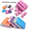 Mini Lima Cuadrada para Uñas Esponja Pequeña Cuadrada Pulido y Moldeado de Doble Cara Tira Frotadora Manicura Cuadrada Pequeña Venta al por Mayor