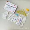 Conjunto de acessórios para bolo Fábrica Ningjin conjunto de sete peças em caixa velas de aniversário chapéu de coroa faca garfo prato de plástico descartável