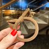 Anillo para lazo de pelo duradero versión coreana de anillo de toalla simple de alta elasticidad color té con leche cuerda para el pelo accesorios para el cabello al por mayor