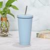 Taza de tubo de succión de acero inoxidable caliente de comercio exterior, taza de frío de conservación de calor de gran capacidad, taza de coche de doble vacío, taza de regalo