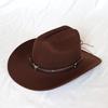 Chapéu de coco Cabeça de Touro Bao Lu grande Brim enrolado em jeans Chapéu de cowboy ocidental Chapéu de coco do Tibete