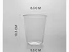 Cafetería Bebidas Frías Taza de Vidrio Transparente de Borosilicato Taza para Bebidas Frías de Café Taza Simple para Agua Café de Extracción en Frío Taza de Una Sola Capa