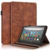 Aplicable a funda de cuero para tableta Amazon Fire HD10 2023, funda protectora con tarjetero en relieve de árbol de la vida