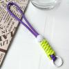 Cordão para celular trançado com cores combinando, cordão curto criativo trançado, para capa de celular, chaveiro, cordão anti-perda destacável 23CM