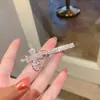 Novo Estilo Presilha Lateral Celebridade da Internet Ins Presilha Superior Flor Doce Fofa Presilha de Um Caractere Simples Elegante Grampo de Cabelo Quebrado Acessório de Cabeça