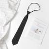 Corbata pequeña japonesa Jk perezosa de 8 cm estilo universitario para estudiantes masculinos y femeninos, camisa Ins con cremallera sin corbata para mujer, corbata moderna estilo coreano