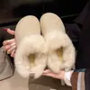 Meias Pantufas Fechadas Estilo Birkenstock com Forro de Pelo Retrô para Mulheres 2026 Inverno Outdoor Pantufas Simples de Algodão