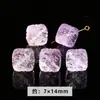 Cuentas Sueltas de Amatista Lavanda Natural en Forma de Corazón, Cuentas Espaciadoras de Corazón Transparente Color Melocotón Morado Claro, Accesorios para Manualidades con Cuentas Hechos a Mano, Venta al por Mayor desde el Fabricante