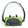 Bolsa de bicicleta nova transfronteiriça bolsa de guidão bolsa frontal acessórios para mountain bike bolsa de ciclismo bolsa para celular com tela sensível ao toque