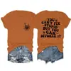 No Puedes Arreglar la Estupidez Camiseta Básica Redonda de Calavera con Mano Divertida para Mujer Manga Corta Holgada