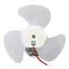 Ventilador de 4 Pulgadas con 3 Aspas Motor de Ventilador de Refrigeración Soplador Eléctrico Impulsor Motor de Juguete de Plástico Aspa de Ventilador
