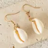 Estilo Fresco Bohemio Serie Océano Concha Caracola Pendientes Vacaciones en la Playa Accesorios Marinos