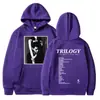 [Código Europeu Transfronteiriço] Blusa com Capuz Hip Hop do Álbum Musical Trilogy do The Weeknd